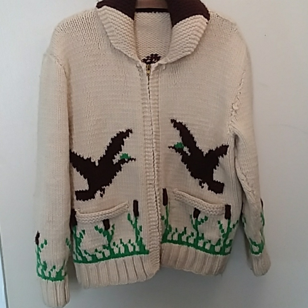 Sweater coat.